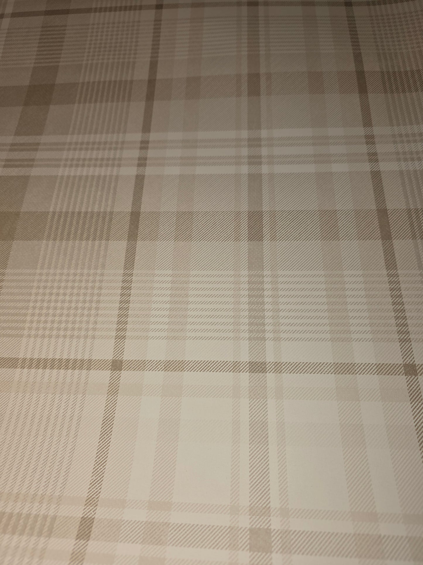 Kirkham Check Neutral Tartan Wallpaper Classic Beige Cream Feature Wall (14180)