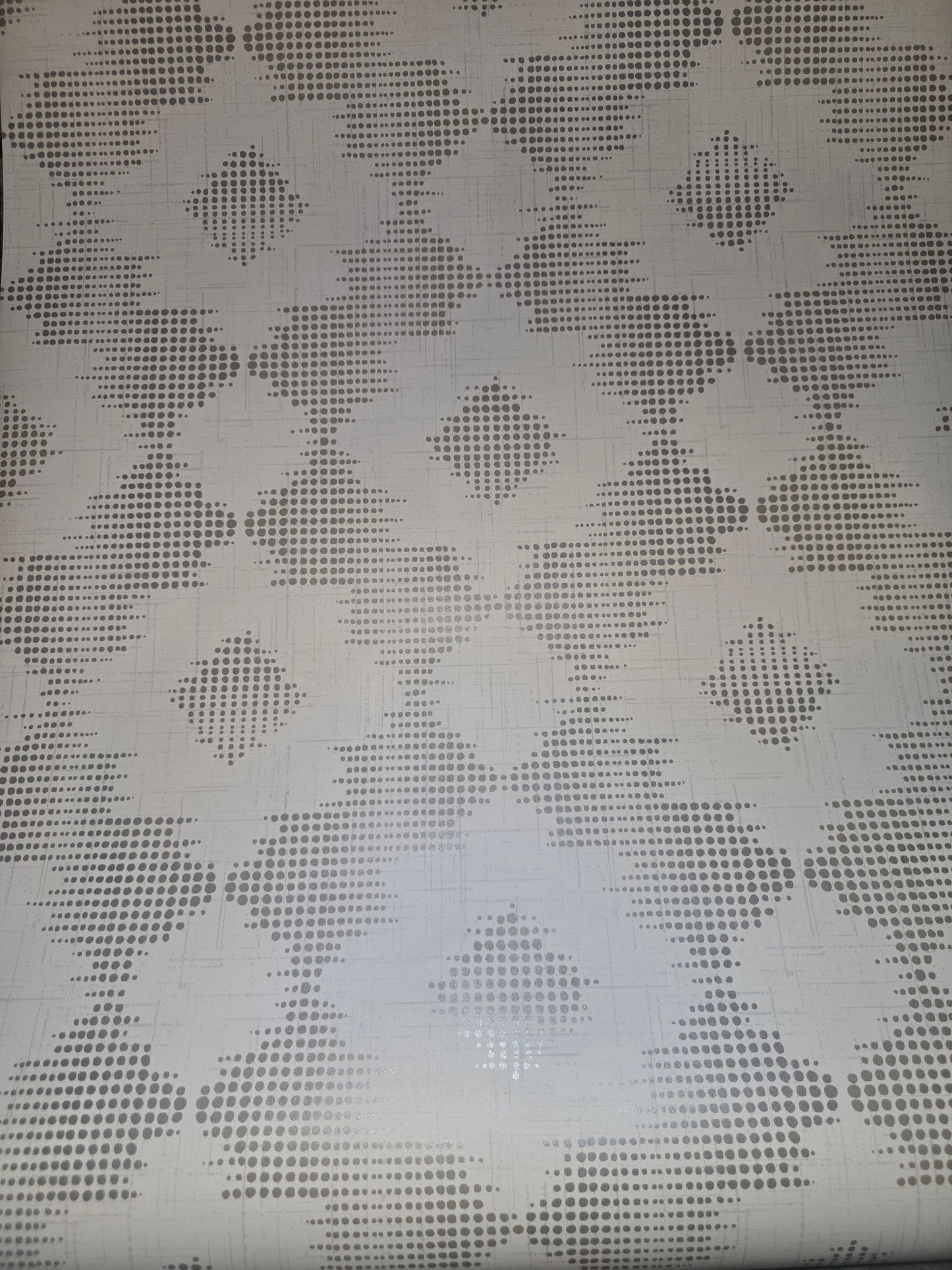 Silver Geometric Dot Design Fine Non-Woven Wallpaper – FD255523 ✨