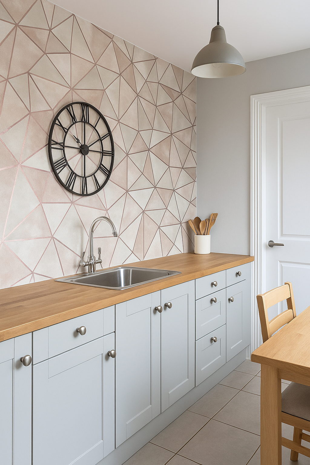 Shard Wallpaper  Rose Quartz