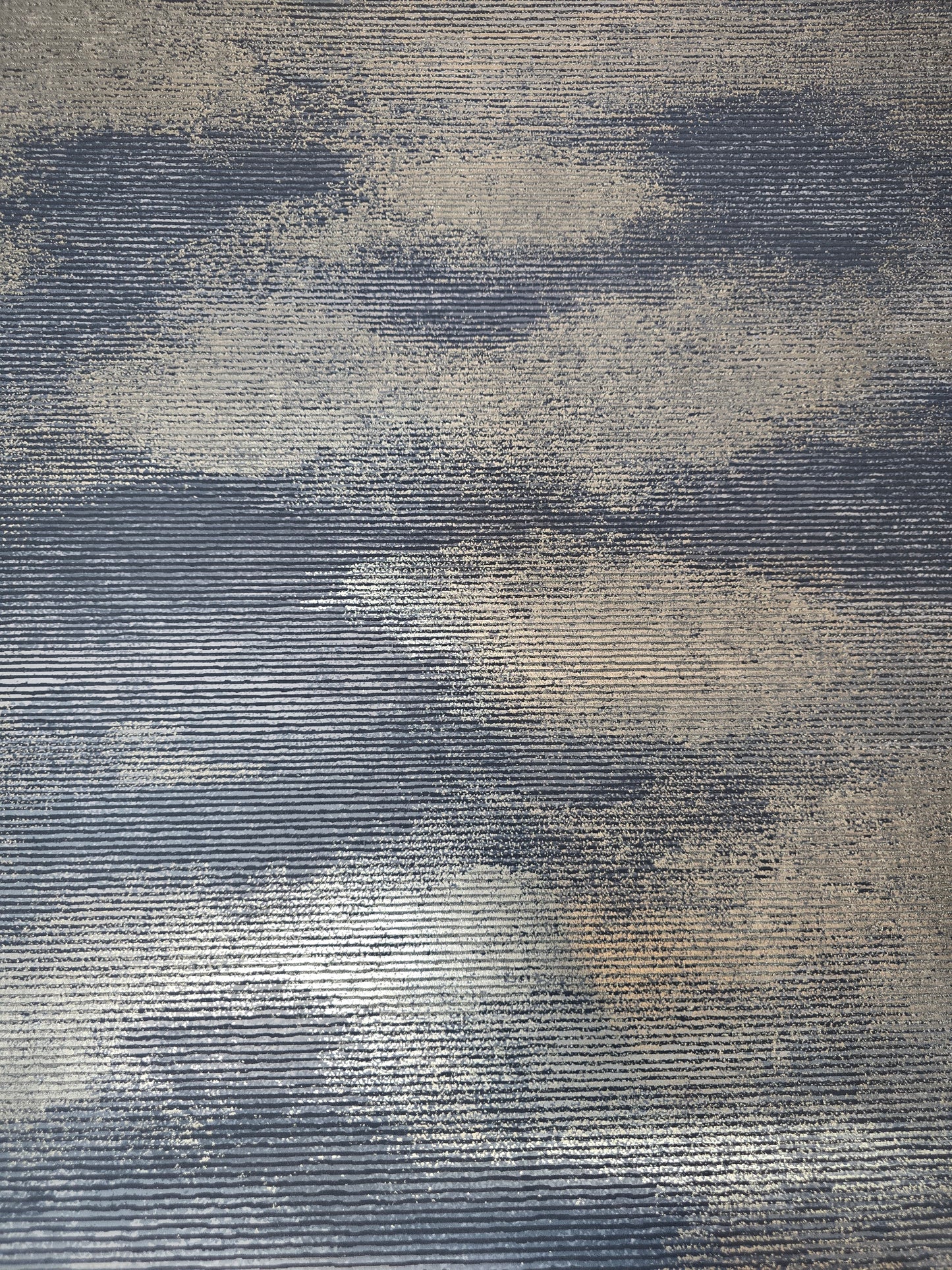 Navy Textured Cloud-Effect Wallpaper (65861)