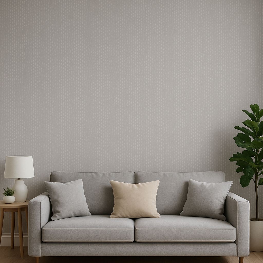 Pinto Textured Grey Dot Pattern Wallpaper (36141)