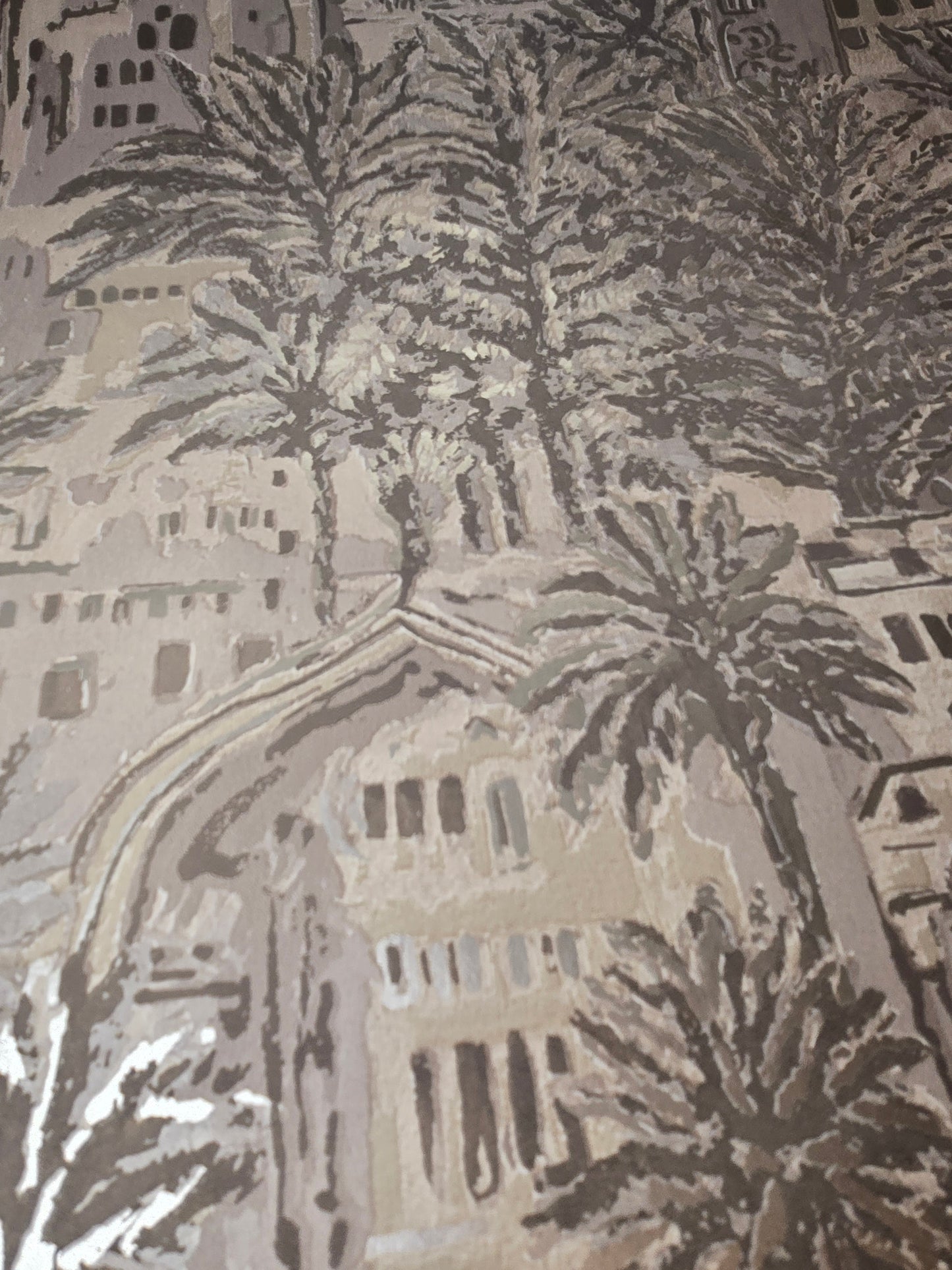 Tipaza Beige Textured Desert Landscape Wallpaper (65833)