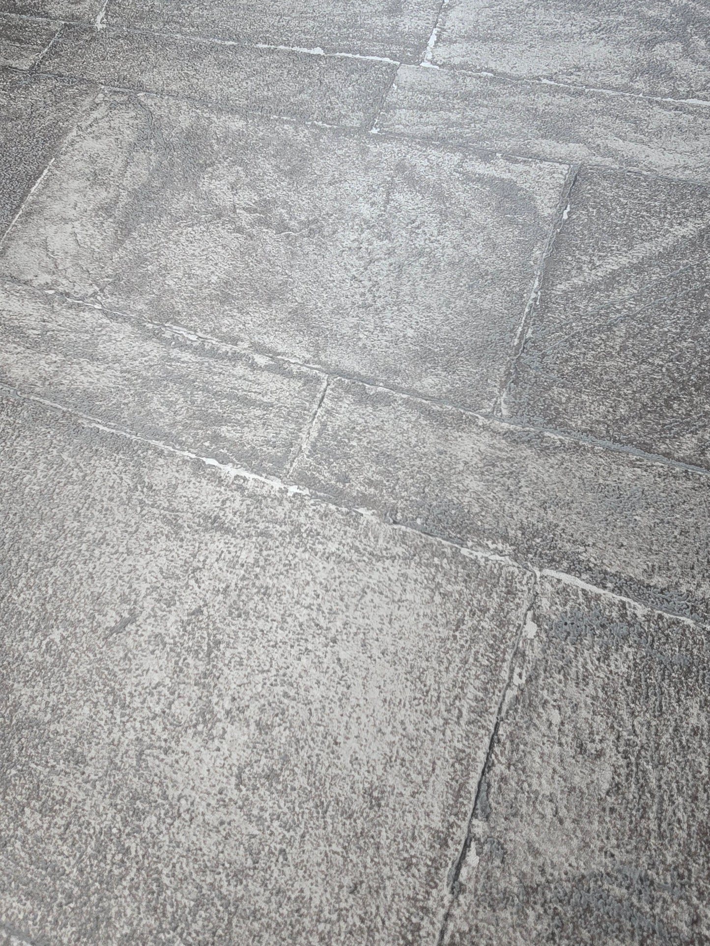 Stone Brick Effect Wallpaper – Grey (FD25375)