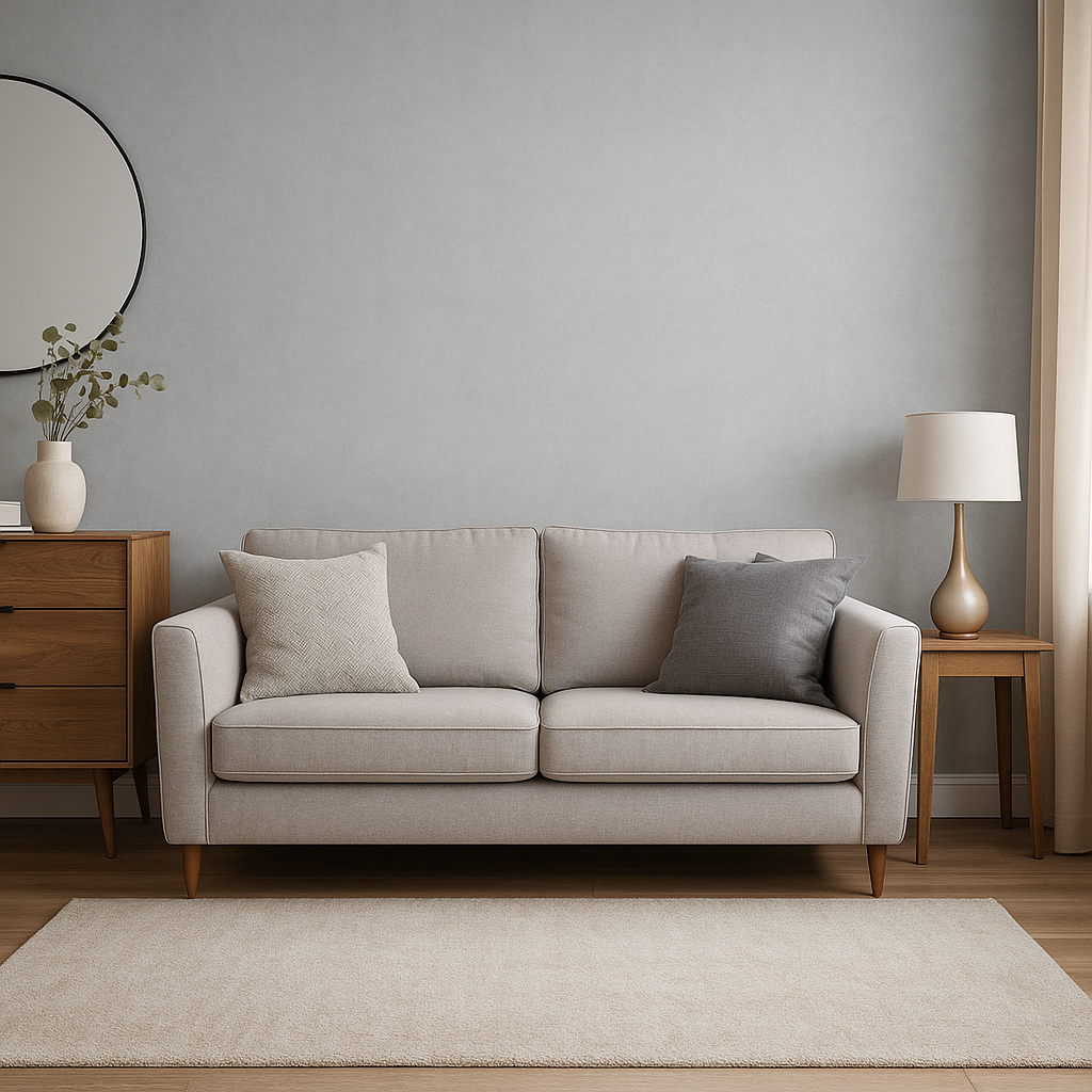 Luxury Light Grey/green Textured Wallpaper – Subtle Concrete Effect