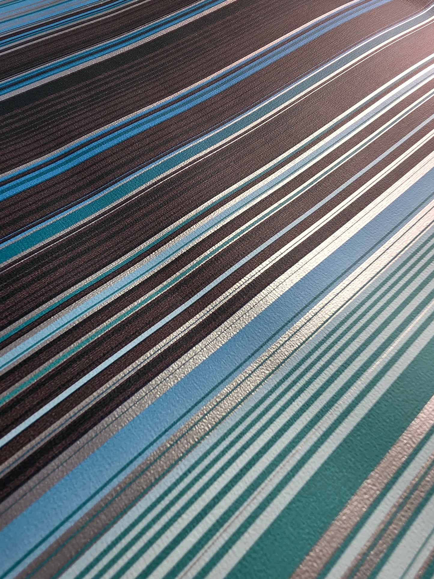 Sophia Stripe Blue Modern Striped Wallpaper – Teal & Grey Feature Wall (118507)
