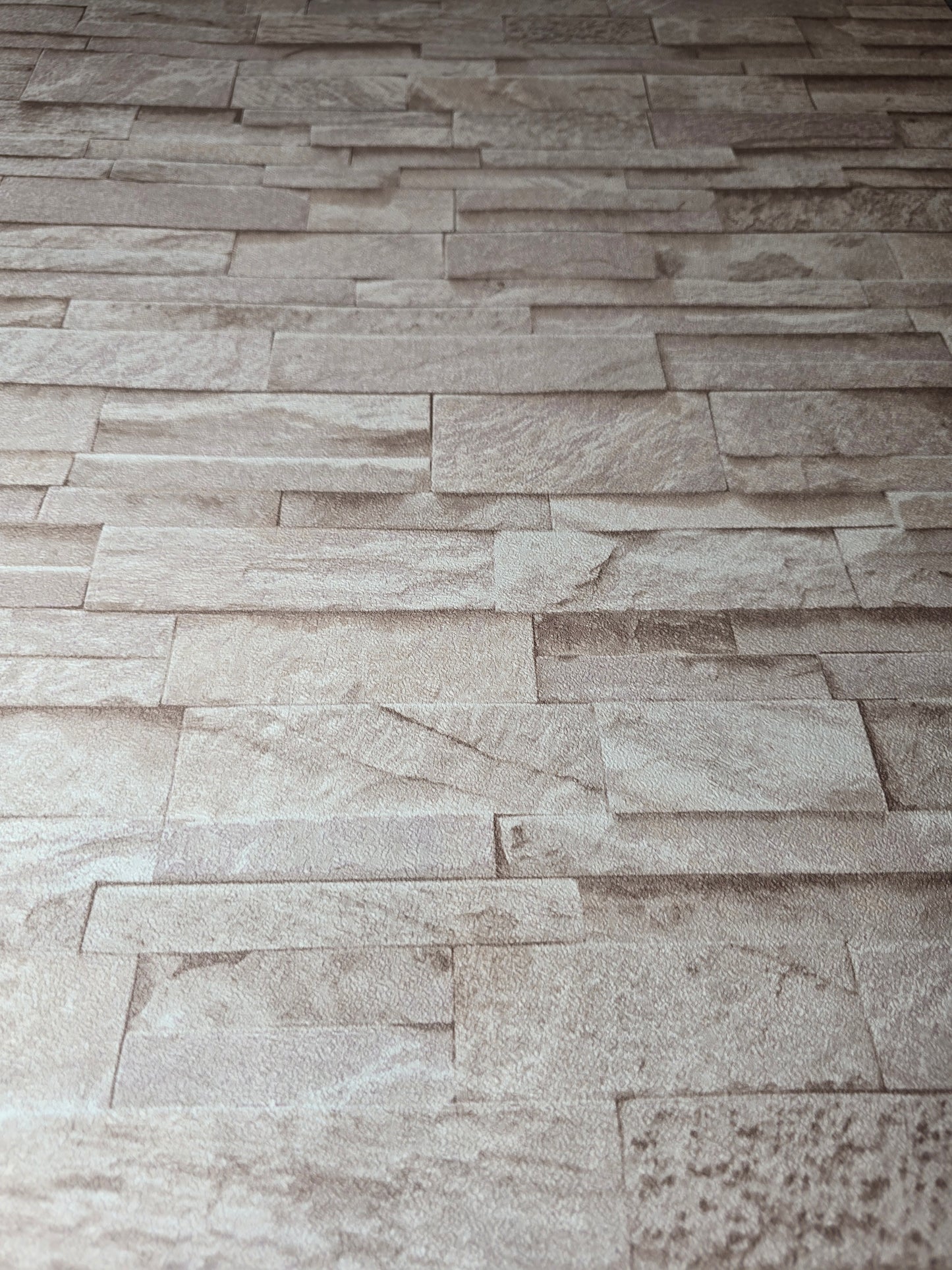 Natural Beige Stone Effect Wallpaper (02363-50)