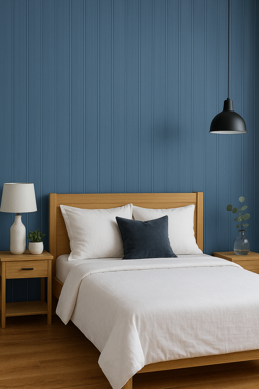 Wooden Plank Blue Wallpaper 💙