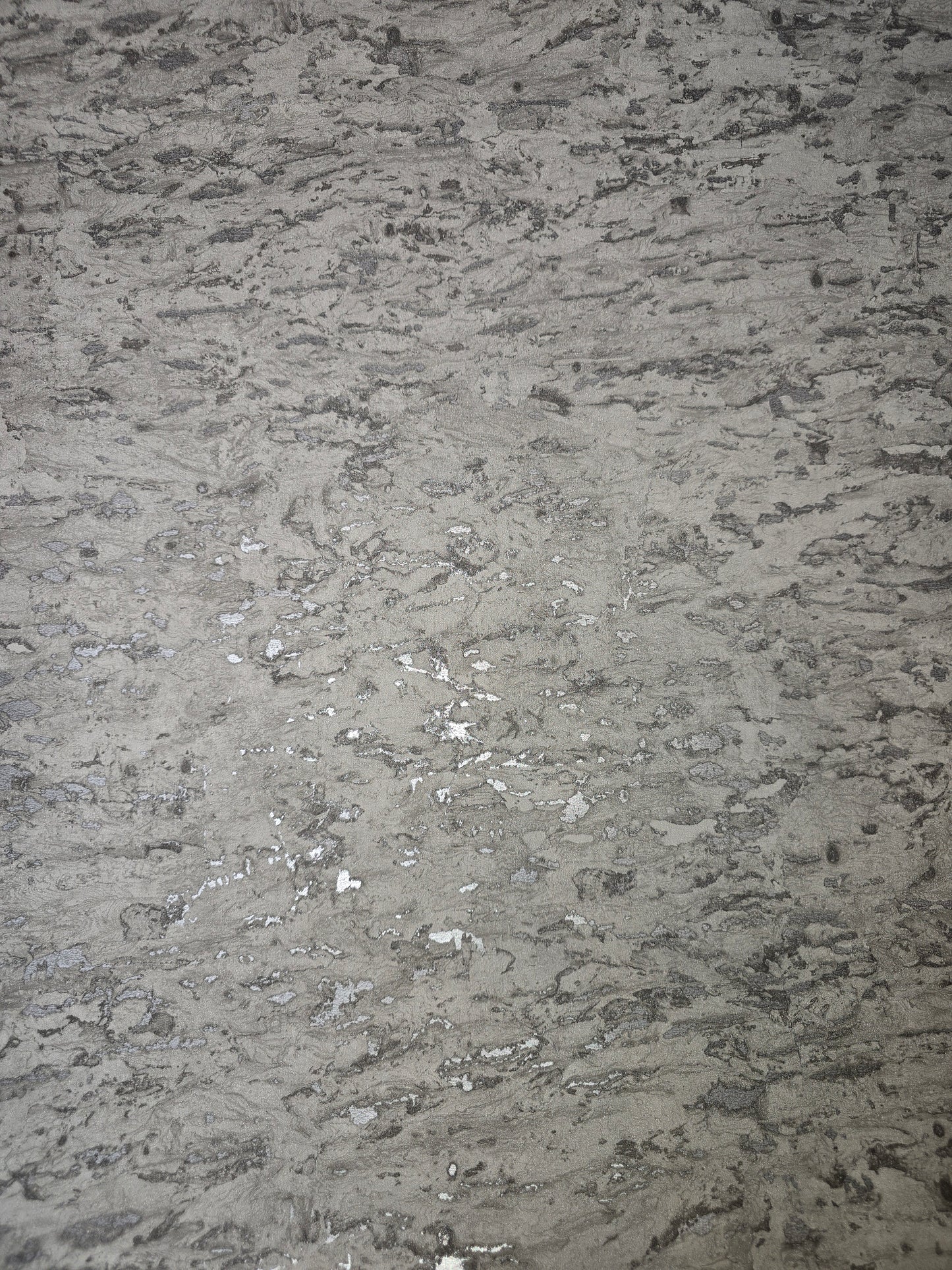 Textured Stone Effect Wallpaper – Grey Mineral Plaster Finish (UK20810)