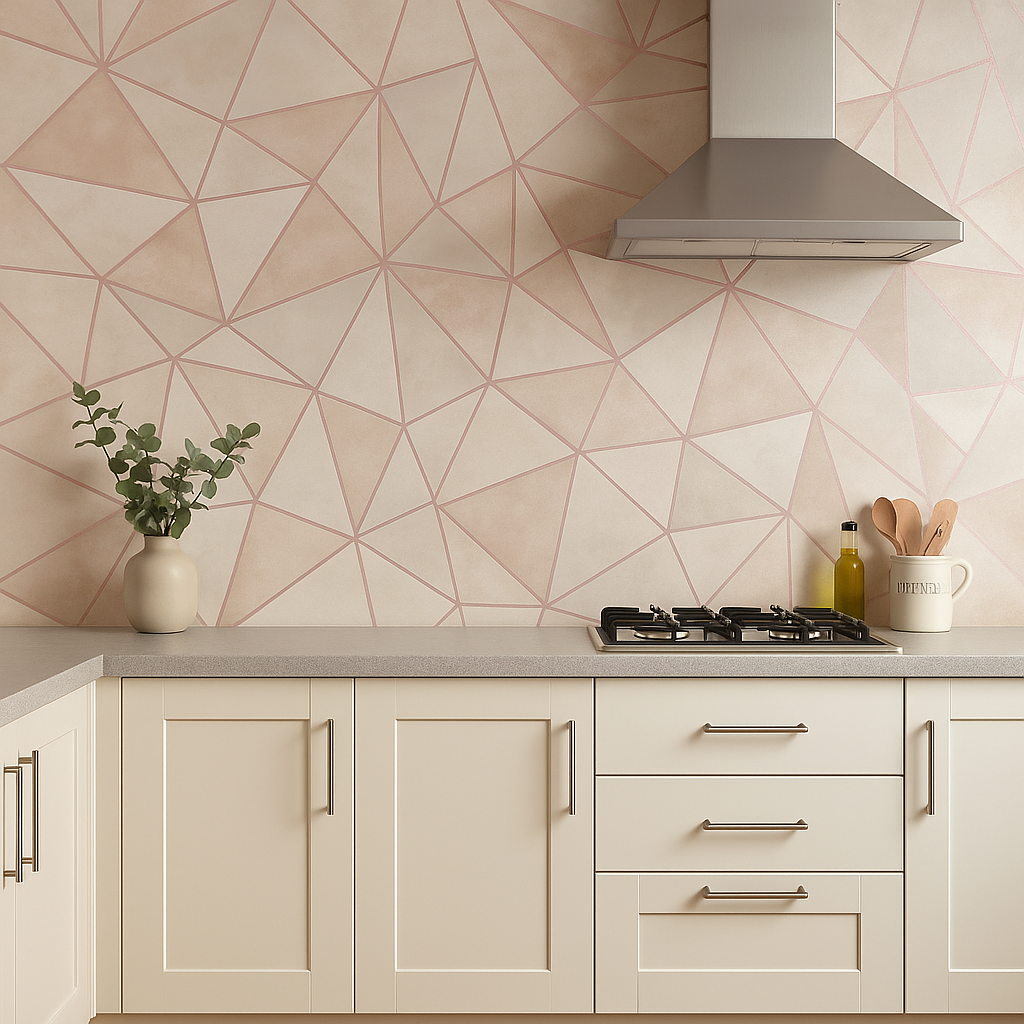 Shard Wallpaper  Rose Quartz