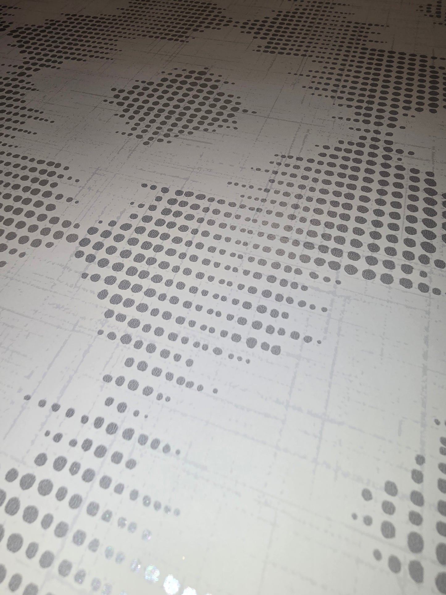 Silver Geometric Dot Design Fine Non-Woven Wallpaper – FD255523 ✨