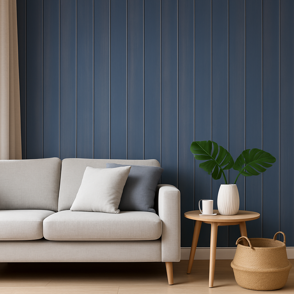 Wooden Plank Blue Wallpaper 💙