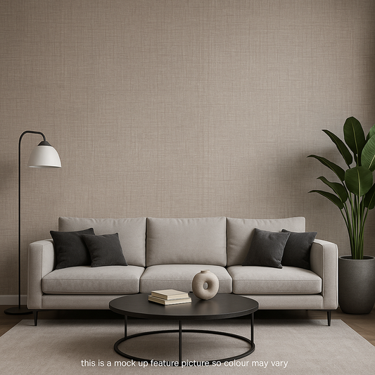 Grasscloth Neutral Textured Wallpaper – 204601