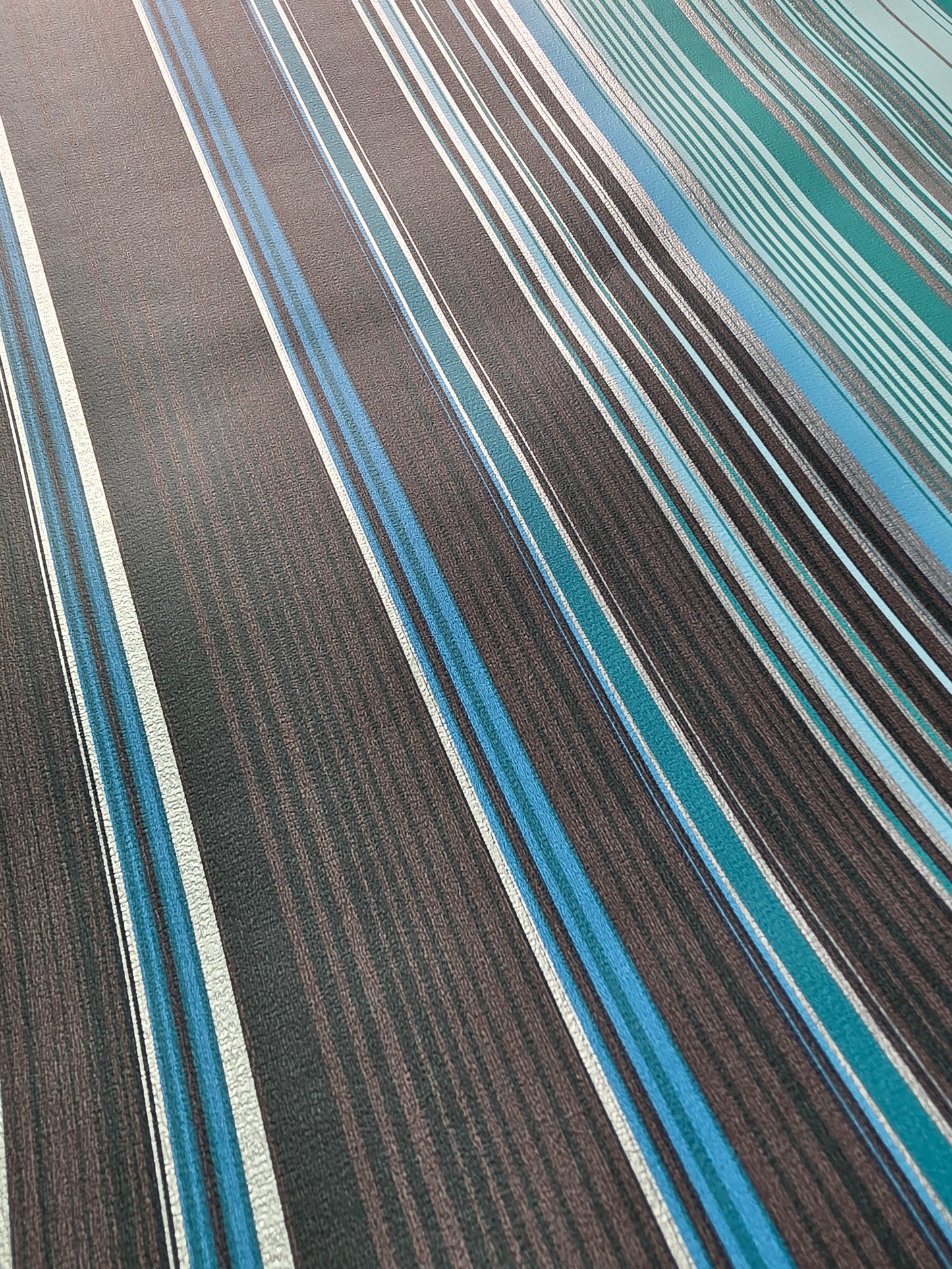 Sophia Stripe Blue Modern Striped Wallpaper – Teal & Grey Feature Wall (118507)
