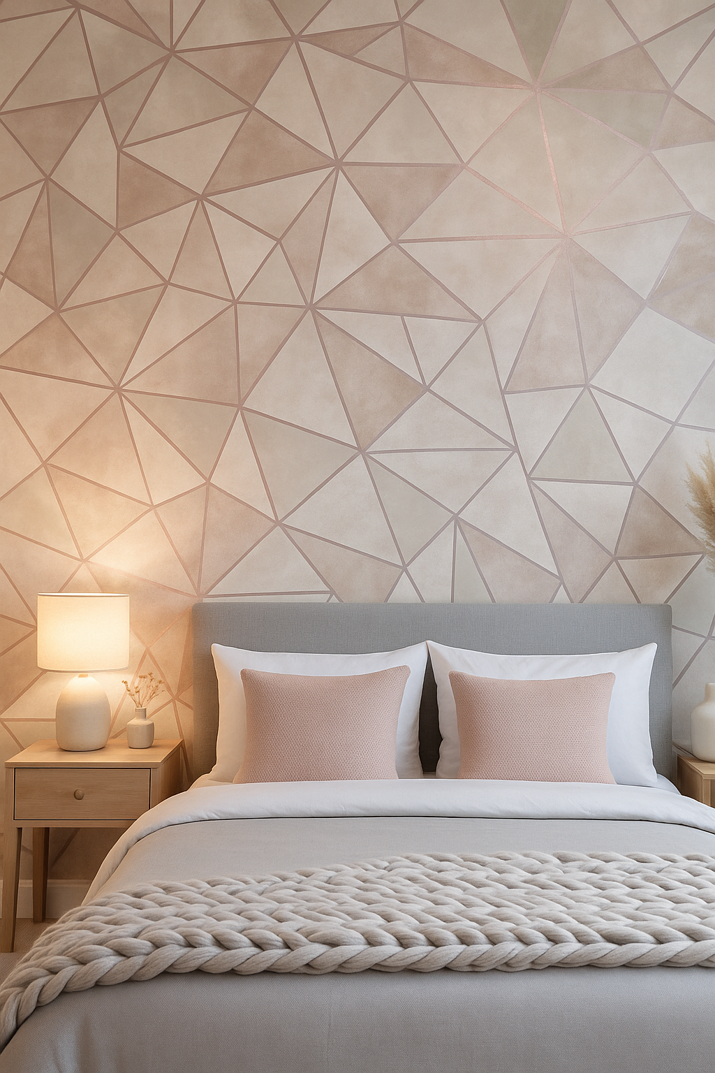 Shard Wallpaper  Rose Quartz