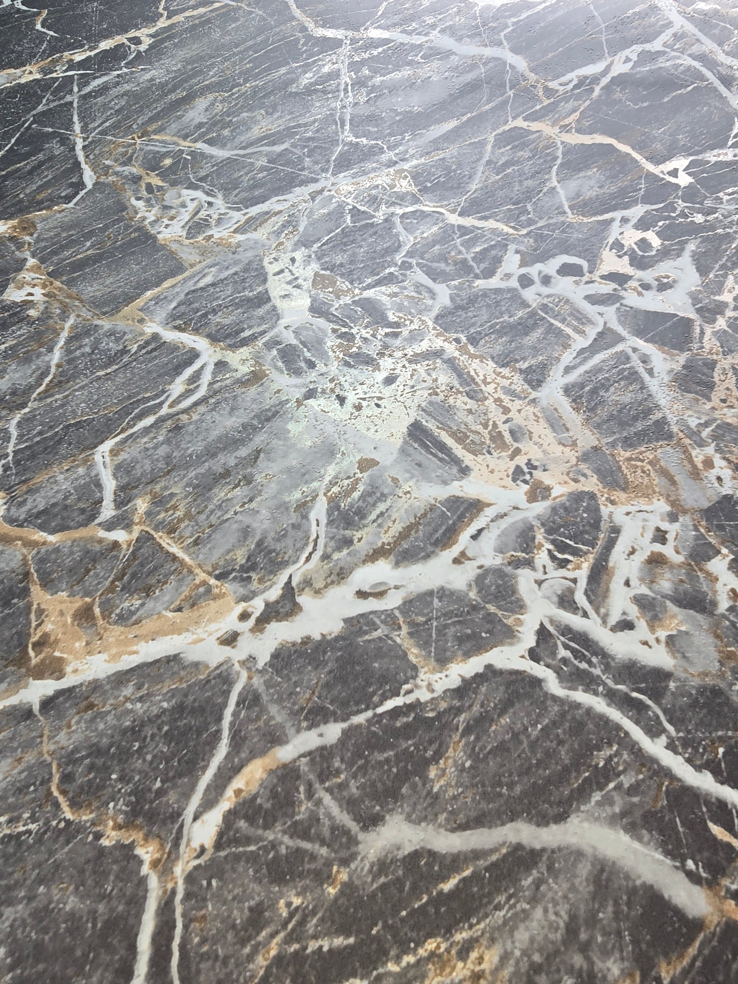 Carbon Onyx Charcoal Marble Effect Luxury Wallpaper – M1749